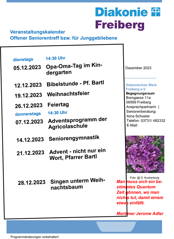 Monatstermine